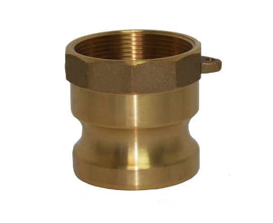 Type A Brass Cam and Groove Fitting - Brass Camlock Coupling Male Adapter x Female NPT Thread