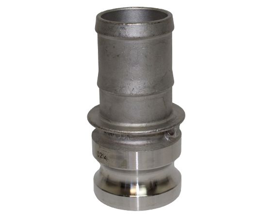 Type E - Stainless Steel Cam and Groove Male Adapter x Hose Shank