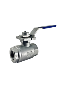 1 inch 3000 PSI two piece 316 stainless steel ball valve with NPT threaded ends