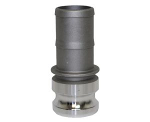 1-1/2" Type E Aluminum Male Cam and Groove x Hose Shank