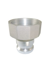 3" x 2" Type AR Aluminum Cam and Groove Reducer 3" Male Adapter x 2" Female NPT