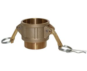 1 1/4" Type B Brass Female Cam and Groove x Male NPT