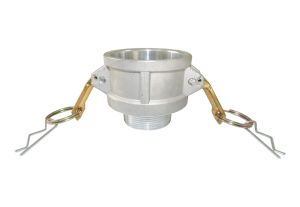 2" x 1-1/2" Type BR Aluminum Cam and Groove Reducer 2” Female Coupler x 1-1/2" Male NPT