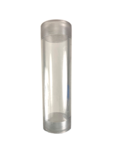 2" Inline Polycarbonate Threaded Sight Glass Tube