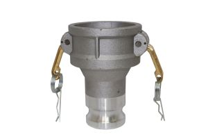 6" x 4" Type DA Aluminum Cam and Groove Reducer 6" Female Coupler x 4" Male Adapter