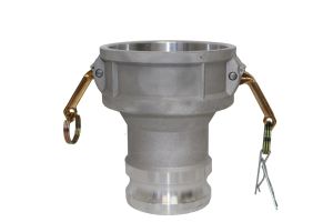 4" x 3" Type DA Aluminum Cam and Groove Reducer 4" Female Coupler x 3" Male Adapter