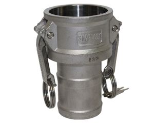 Type C Coupler - Stainless Steel Cam and Groove Female Coupler x Hose Shank