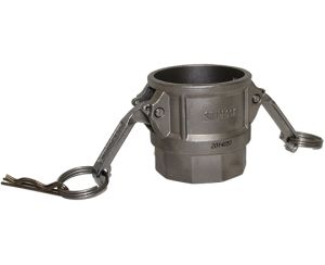 2" Type D Stainless Steel Female Cam and Groove x Female NPT