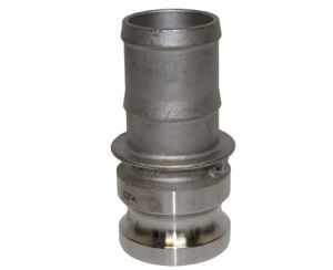 Type E - Stainless Steel Cam and Groove Male Adapter x Hose Shank