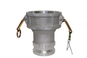 3" x 4" Type DA Aluminum Cam and Groove Reducer 3" Female Coupler x 4" Male Adapter