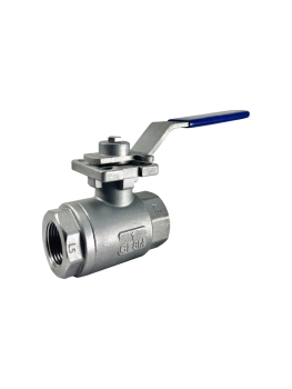3/4 inch 3000 PSI two piece 316 stainless steel ball valve with NPT threaded ends