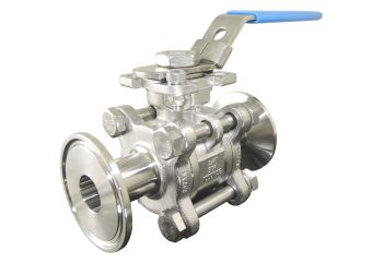 1.5" Tri-Clover 3-Piece Ball Valve