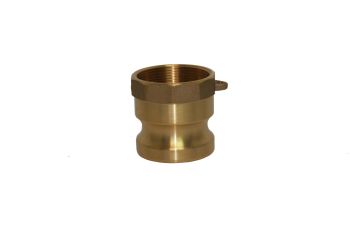 6" Type A Brass Male Cam and Groove x Female NPT