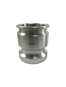 Stainless Steel 2" Tri-Clamp Fitting x 2" Male Camlock Adapter