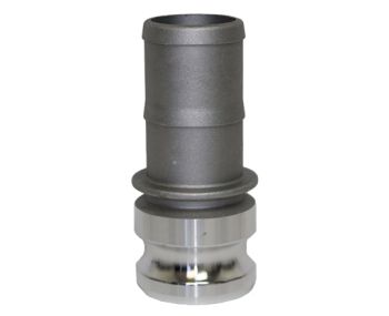 1/2" Type E Aluminum Male Cam and Groove x Hose Shank