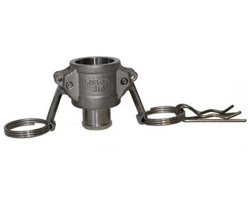 Big C High Flow 1/2" Stainless Steel Camlock Fitting