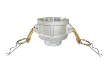 2" x 1-1/2" Type BR Aluminum Cam and Groove Reducer 2” Female Coupler x 1-1/2" Male NPT