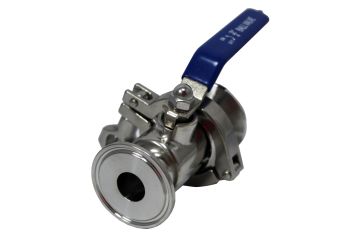 1.5" Tri-Clover by 3/4" Ball Valve - Quick (EZ) Clean
