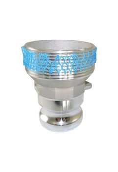 3" x 4" Type FR Aluminum Cam and Groove Reducer 3" Male Adapter x 4" Male NPT