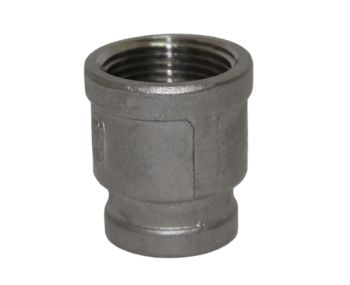 3/8” x 1/4" Pipe Reducer Coupler (Stainless steel 304)
