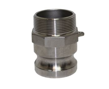 3/4" Type F Stainless Steel 304 Male Cam and Groove x Male NPT