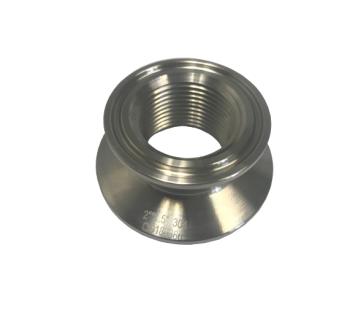 1.5" Tri-Clamp by 1" Element Adapter | 2" Tri-Clamp by 1" Element Adapter