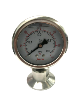 1.5" Tri-Clover Pressure Gauge 