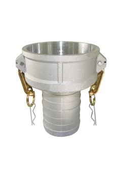 2" x 1-1/2" Type CR Aluminum Cam and Groove Reducer 2" Female Coupler x 1-1/2" Hose Shank