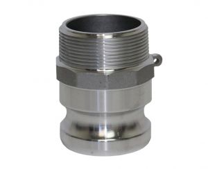 1/2" Type F Aluminum Male Cam and Groove x Male NPT 