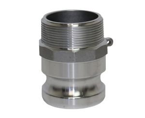 4" Type F Aluminum Male Cam and Groove x Male NPT