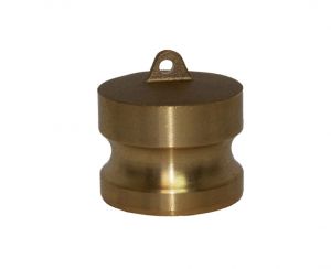 3" Brass Male Cam and Groove Dust Plug