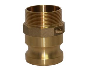 1" Type F Brass Male Cam and Groove x Male NPT