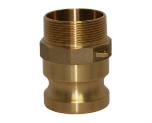 1-1/4" Type F Brass Male Cam and Groove x Male NPT