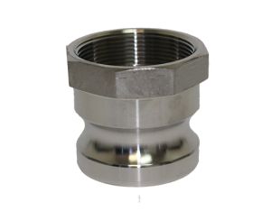 1" Type A Stainless Steel Male Cam & Groove x Female NPT