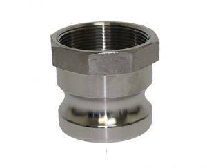 1" Type A Stainless Steel 304 Male Cam & Groove x Female NPT